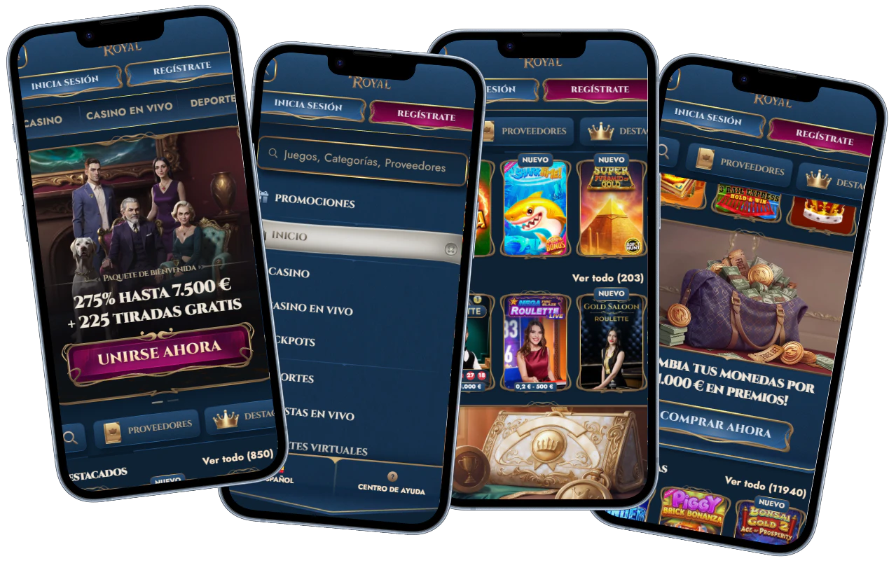RichRoyal Casino versión móvil con bonos y juegos